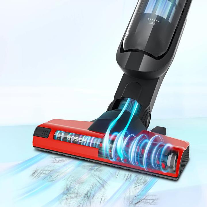 Actual product image Bosch Hausgeräte Series 6 BCH86PET2 stick vacuum/electric broom Bagless Black, Red