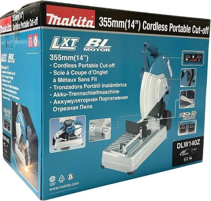 Produktbild Makita 2x18V Akku-Trennschleifmaschine DLW140 (Trennschleifer, 140 W)