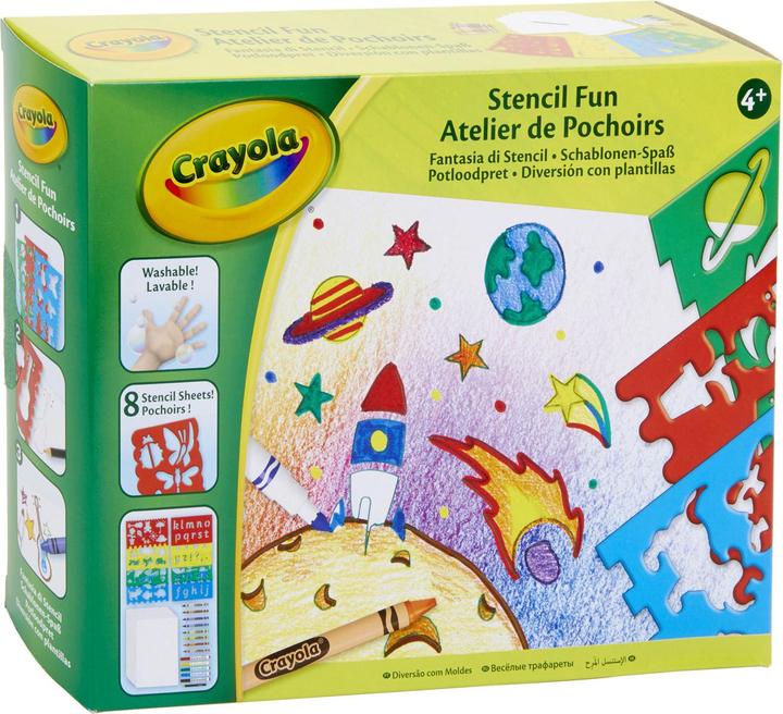 Actual product image Crayola stencil painting