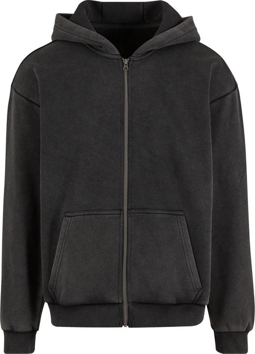 Build Your Brand Hoodie mit durchgehendem Reissverschluss Schwere Qualität (L)