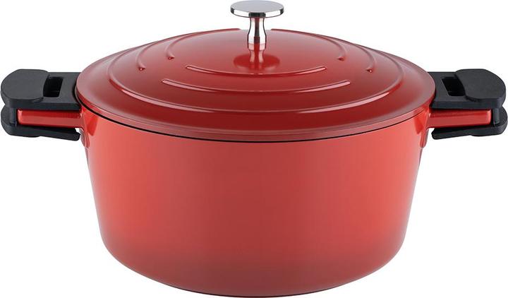 Kelomat Schmortopf m. D. 24cm, 4.7L (24 cm, Bräter + Schmortopf, Gusseisen)
