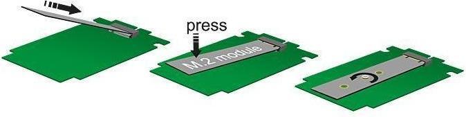 Actual product image Delock M.2 NGFF to mSATA adapter