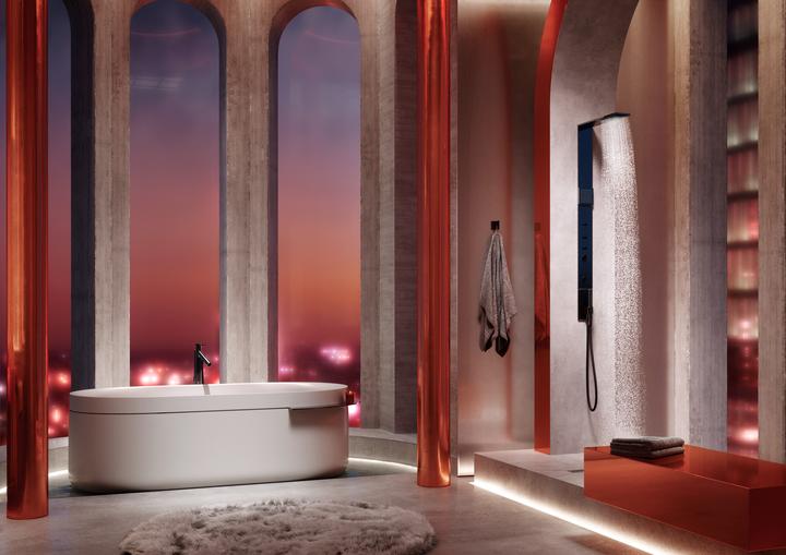 Produktbild hansgrohe AXOR Suite Badewanne, freistehend, 1900x850x630mm, SolidSurface, 2 Personen, 190 Liter (190 l, 200 cm, 90 cm)