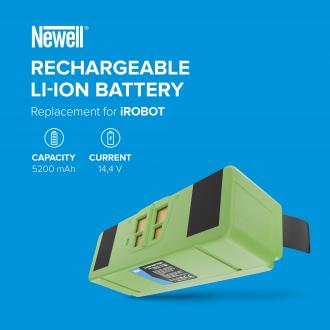 Image du produit Newell Remplacement de batterie Newell 2130LI, 4374392, 4376392, 4462425, 4502233 pour iRobot