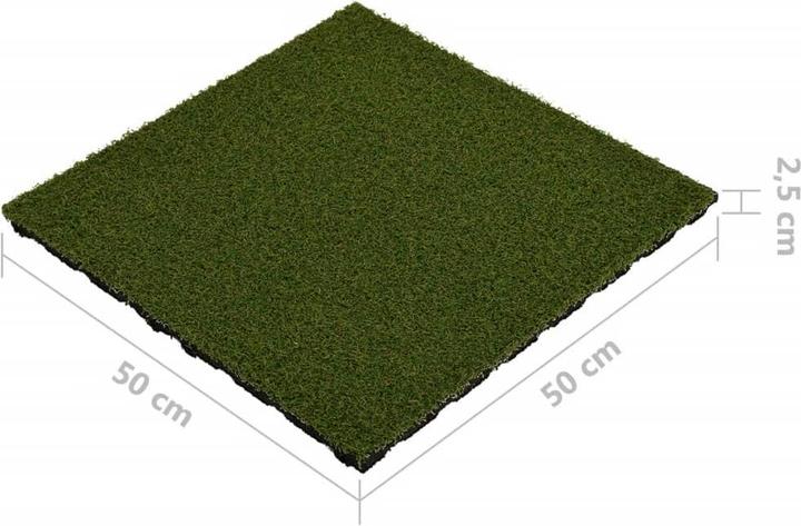 Image du produit VidaXL Dalle de gazon synthétique (4 x, 50 x 50 x 2,5 cm)