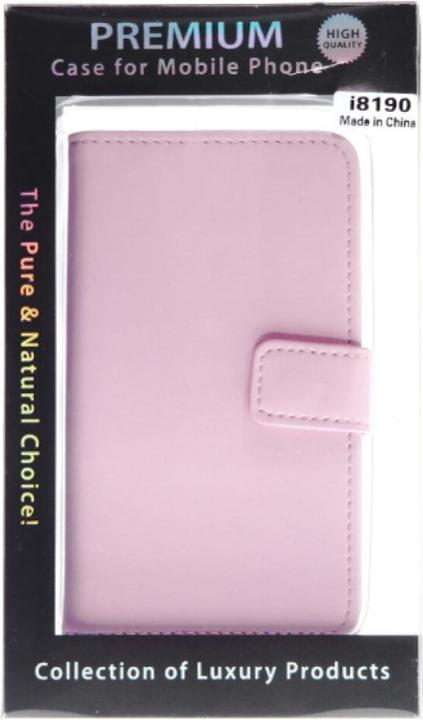Image du produit OEM Etui cuir Slim Book pour Galaxy S3 mini - rose (Samsung Galaxy S3 Mini)