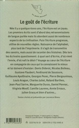 Valori nutrizionali e ingredienti Le goût de l'écriture (Francese, Collettività, 2024)