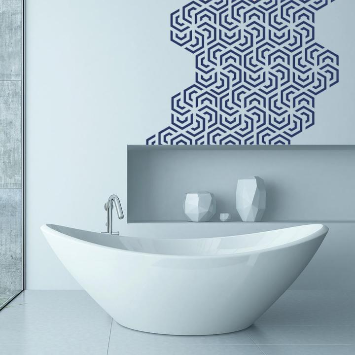 Actual product image Walplus Polygon Geometry Pattern (90 x 30 cm)