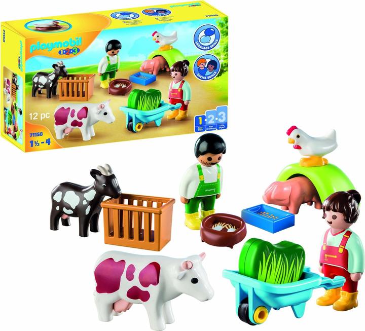 Image du produit Playmobil 71158 Le plaisir de jouer à la ferme (71158, Playmobil 1.2.3)
