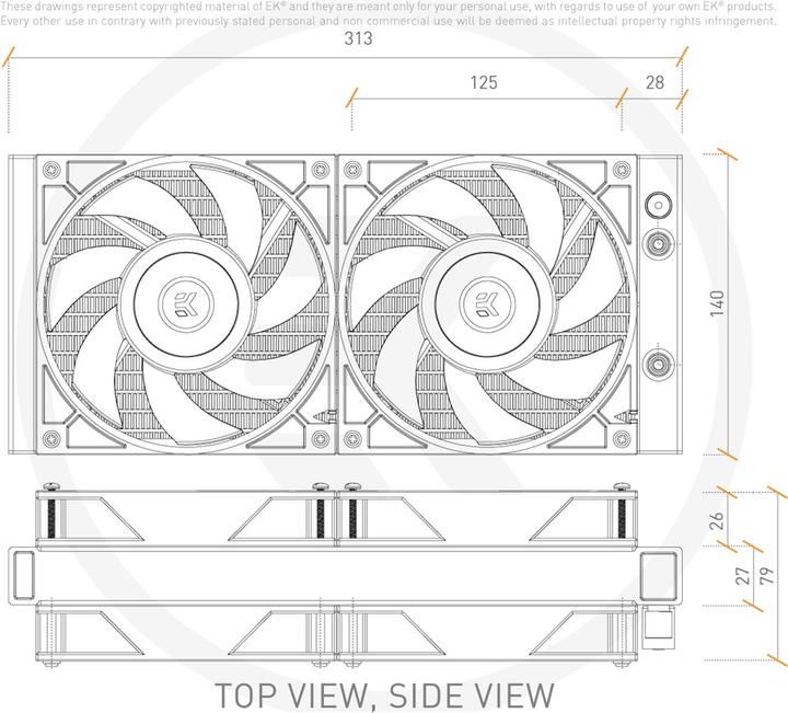 Actual product image EKWB EK-AIO Elite 280 D-RGB