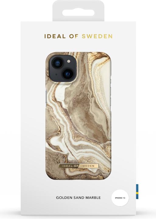 Actual product image iDeal Of Sweden Designer Hard Cover Golden Sand Marble (Apple iPhone 13)