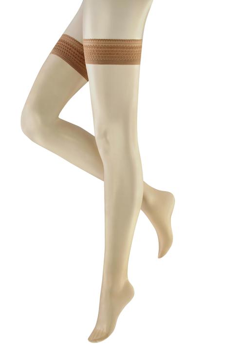 Immagine prodotto Hudson Light 8 (Set di 3) Calze autoreggenti, colore 084 honey, taglia 38-40 (8 DEN, 38 - 40)
