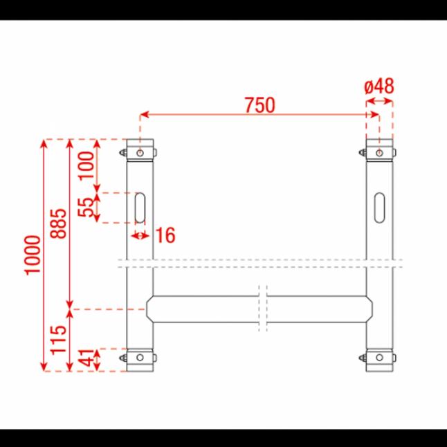 Produktbild Showtec H-Downrigger
