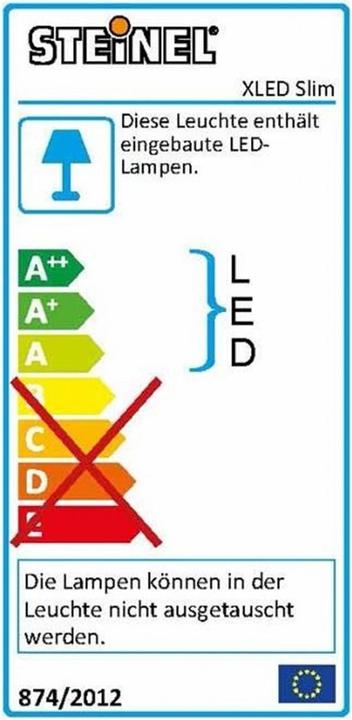 Label énergétique Steinel XLED slim (660 lm)