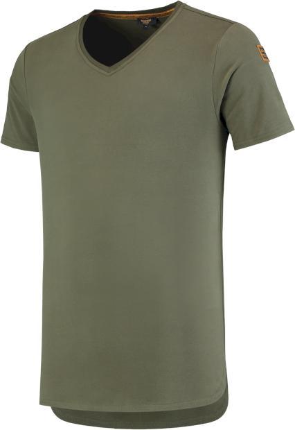 Tricorp 104003Army3XL T-Shirt Premium V Hals Heren (3XL)