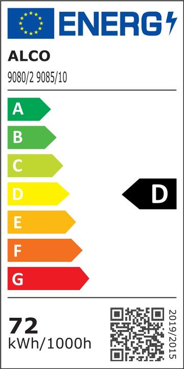 Label énergétique Alco Lampadaire 9085-10 LED blanc (5400 lm)