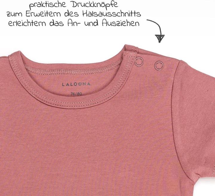 Immagine prodotto La Loona Body LaLoona per neonato e body avvolgenti Body per neonato a manica corta OEKO-TEX® confezione da (86, 92)
