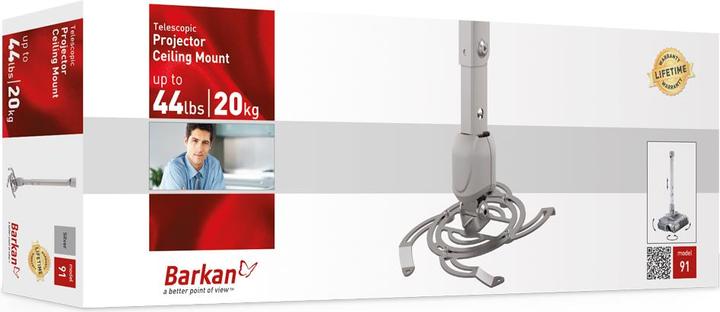 Image du produit Barkan Support de plafond pour projecteur avec télescope/91 (Plafond)