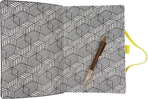 Produktbild Artebene Notizbuch Slim Line Majoie schwarz (A5, Kariert, Harter Einband)