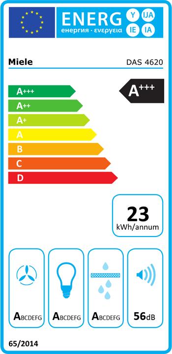 Etichetta energetica Miele DAS 4620 (Cappuccio a schermo piatto)