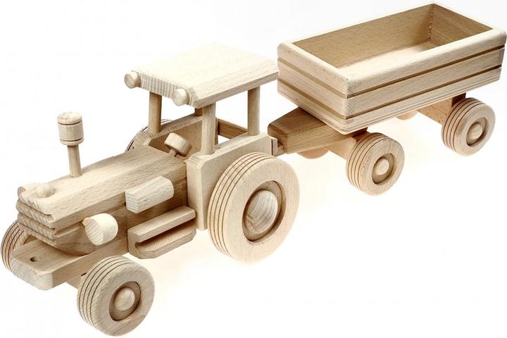 Image du produit Holzecke Tracteur Max avec remorque Jouets en bois