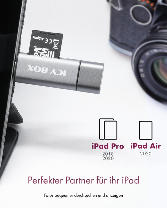 Produktbild Icy Box Card Reader Extern IB-CR201-C3 (Micro USB, USB, USB-C)