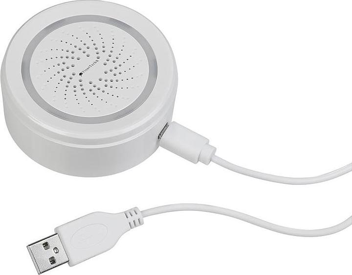 Produktbild VisorTech WLAN-Alarm-Sirene mit App, für Alexa, Siri & Google Assistant