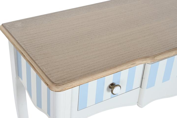 Actual product image DKD Home Decor Console Ceramic White Sky blue (110 x 40 x 79 cm)