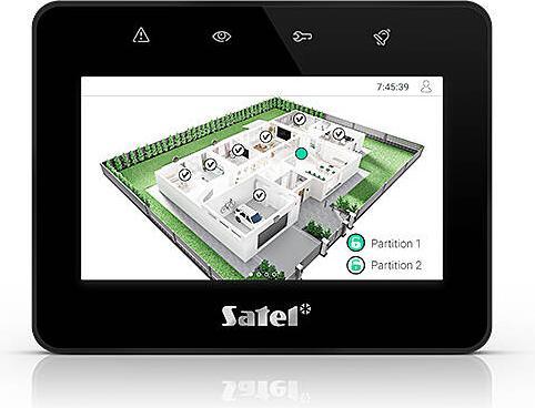 Produktbild Satel Tastatur Touchscreen Integra/Int-Tsg2-B