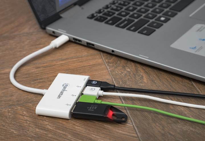 Produktbild Manhattan SuperSpeed (USB-C, 4 Ports)