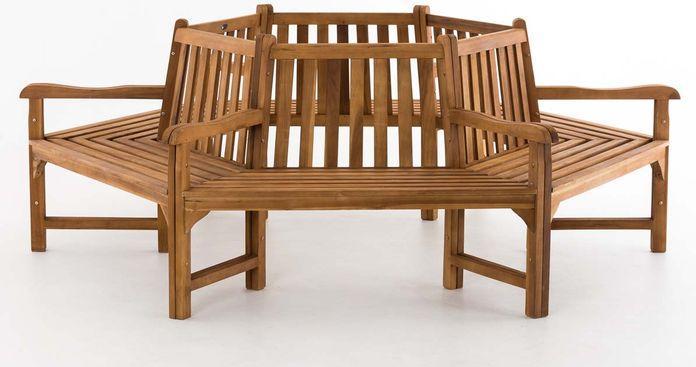 Produktbild Swisshandel24 Baumbank Sonja mit Armlehnen 250 cm, teak