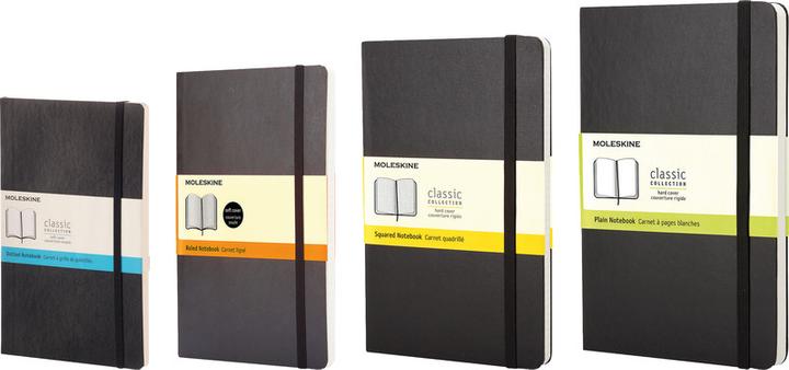 Actual product image Moleskine Notebook Classic Large (A5, Lined, Hardcover)