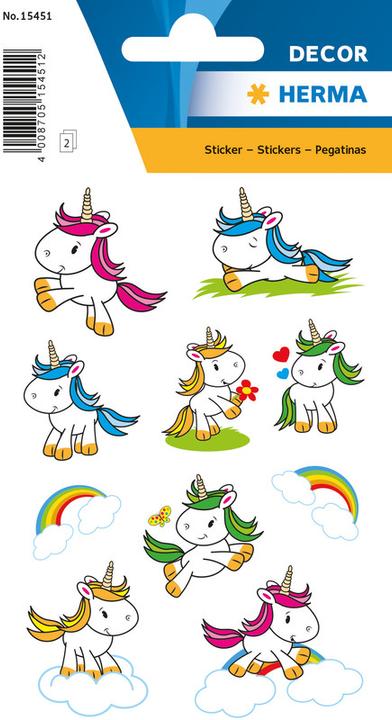 Actual product image HERMA Sticker unicorn