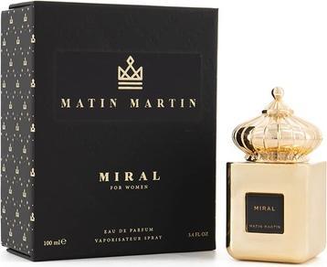 Matin Miral Eau de Parfum for Women Pear Mandarin Orange Plum Fruity Long Lasting Scent Arabian Perfumery (Eau de Parfum, 100 ml)