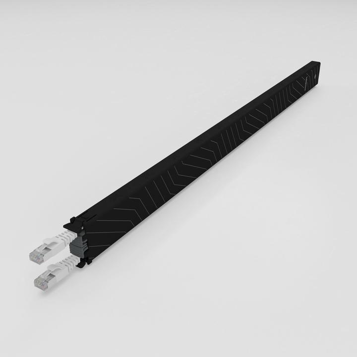 Produktbild PATCHBOX one / Cassette / 30RU / Cat 6A, UTP, 1.8 m, Grau (U/UTP, CAT6a, 1.80 m)