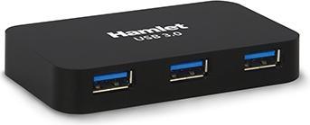 Actual product image Hamlet 4-port 5 Gbps usb 3.0 hub (USB-C, 4 Ports)