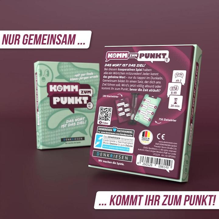 Produktbild Denkriesen Komm zum Punkt. - "Das Wort ist das Ziel!" (Deutsch)