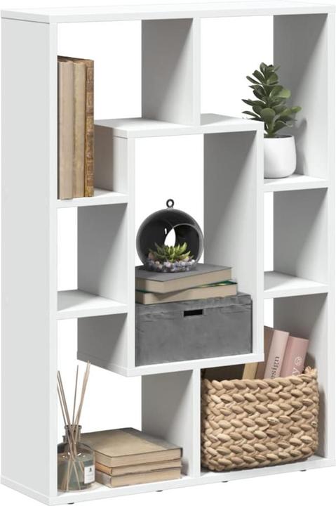 Produktbild VidaXL Bücherregal Raumteiler Standregal Aktenregal Büroregal Wandregal Weiss (63 x 20 x 90 cm)