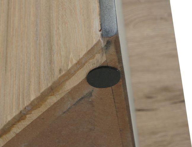 Produktbild Mendler Konsolentisch HWC-L76, Industrial Holz MVG, 80x60x40cm natur mit Metall-Optik (80 x 60 x 40 cm)