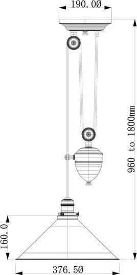 Image du produit Elstead Lighting Provence Lampe à suspendre E27 Up+Down Cuivre poli (E27)