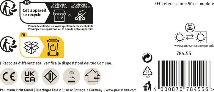 Image du produit Paulmann Bandeau lumineux à LED PAUL (Blanc neutre, 500 cm, Intérieur)