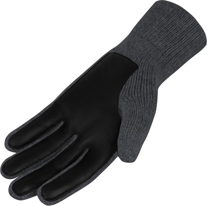 Produktbild Normani Herren Merino Strick-Fingerhandschuhe mit Schafleder "Leanyer" - 9635 (9.5)