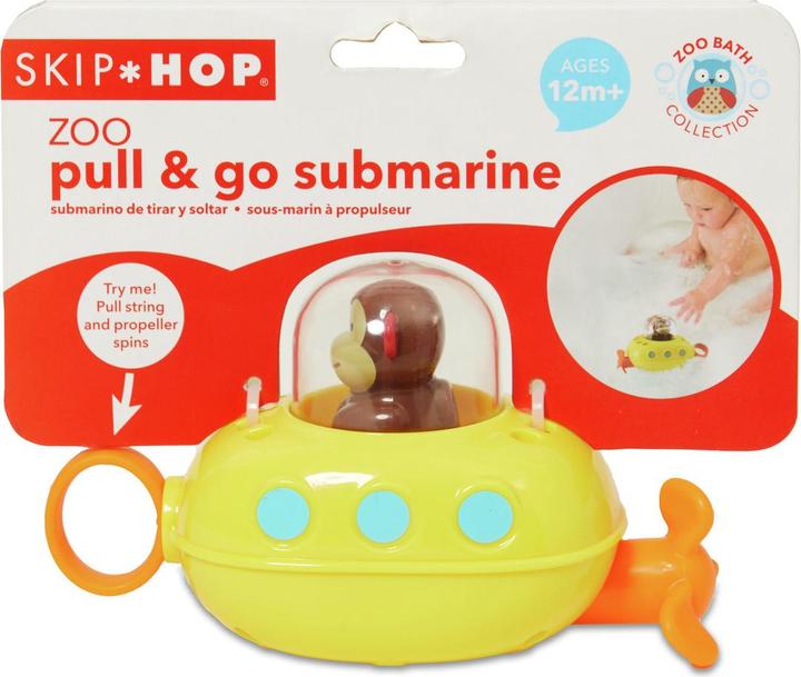 Actual product image Skiphop Pull & Go Monkey Submarine