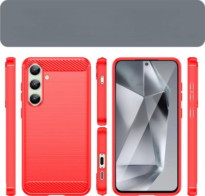 Image du produit Cover-Discount FE - Métal Carbon Look Cover (Samsung Galaxy S24 FE)