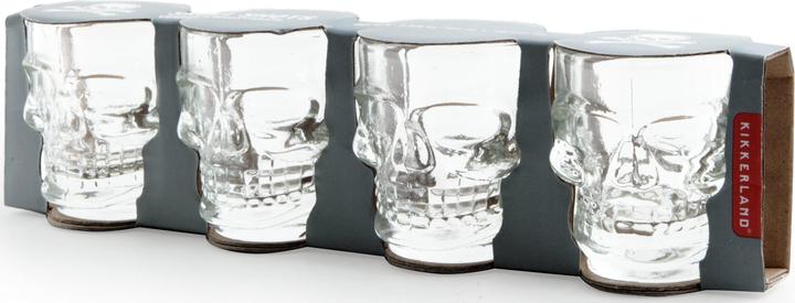 Immagine prodotto Kikkerland Skull Shot (5.88 dl, 4 x, Bicchiere di vetro)