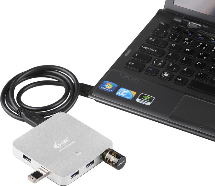 Produktbild i-tec U3HUBMETAL7 (USB-A, 7 Ports)
