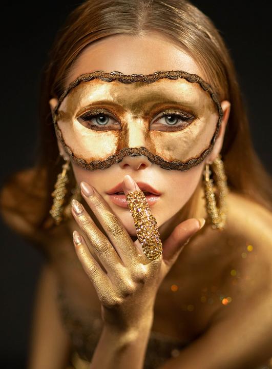 Produktbild Maskworld Colombina oro Venezianische Maske