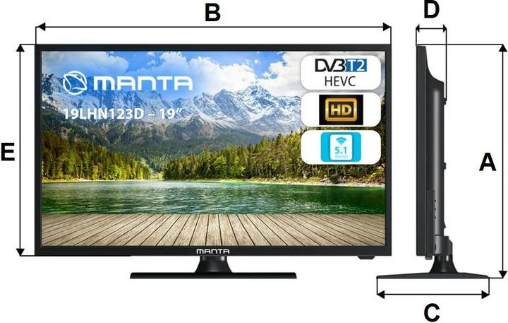 Manta 19LHN123D (19", LED, HD ready)