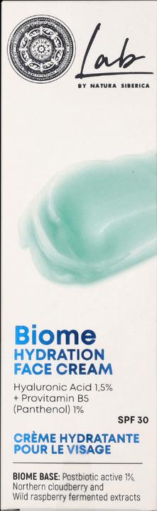 Actual product image Natura Siberica Biome Hydration Face Cream with SPF30 50ml (50 ml, Day cream, SPF 30)