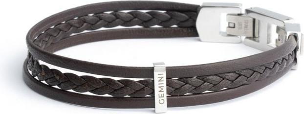 Gemini Ter Brown M-L (Silber, Nappaleder)